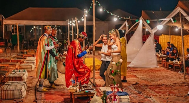 Sunset Dinner Experience at Agafay Desert Camp with Show