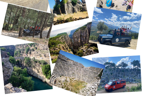 Antalya:Jeep Safari Tazı Canyon, Selge theater Adam Kayaları