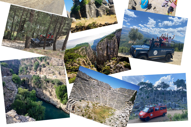 Antalya:Jeep Safari Tazı Canyon, Selge theater Adam Kayaları