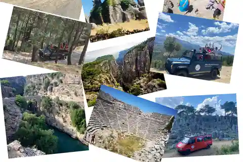 Antalya: Jeep Safari Tazı Canyon, Selge teater Adam Kayaları