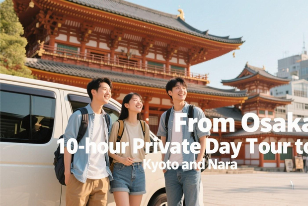 Da Osaka: tour privato di 10 ore a Kyoto e Nara