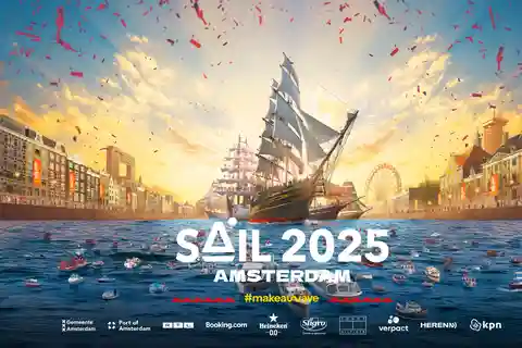 Organizador oficial da SAIL Amsterdam: Tall Ships Cruise w Lunch