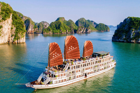 Vanuit Hanoi: 2D1N Ha Long Bay per boetiekcruise met Arcady