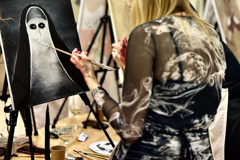 Halloween Painting Party with Wine in Warsaw!Halloween Painting and wine in Warsaw!
