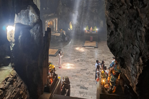 Marble Mountains and Lady Buddha from Hoi An OR Da NangMarble Mountains and Lady Buddha