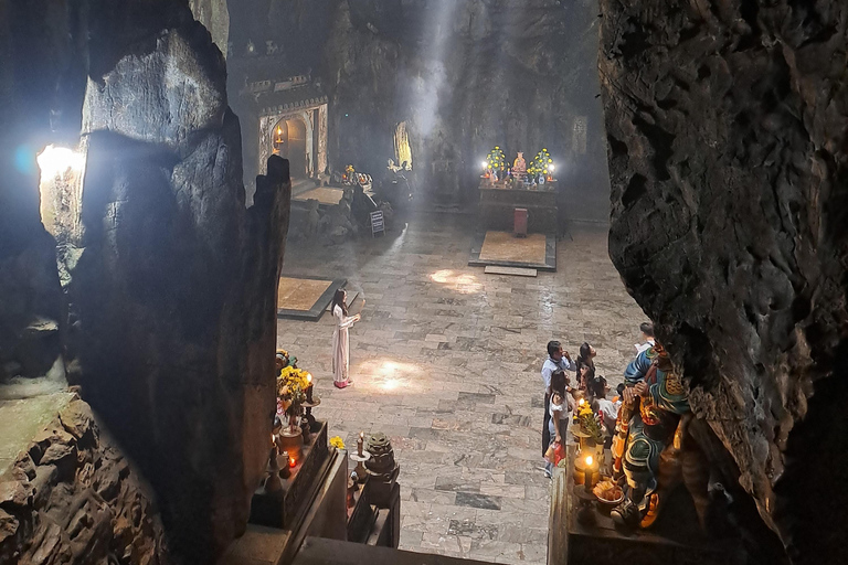 Marble Mountains and Lady Buddha from Hoi An OR Da NangMarble Mountains and Lady Buddha