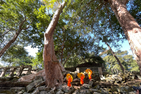 Tour di un giorno delle cascate di Beng Mealea Banteay Srei e Phnom KulenTour per piccoli gruppi