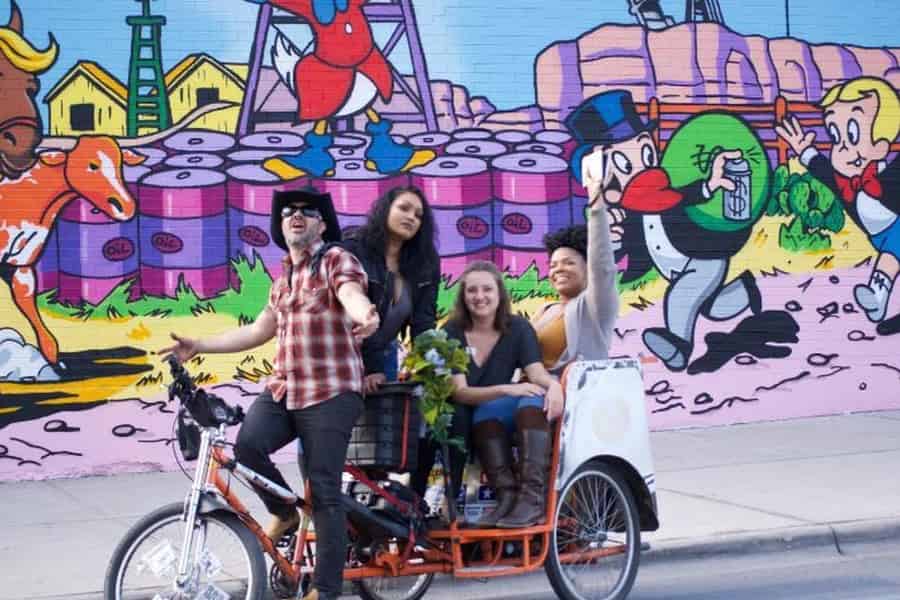 Austin: Wandmalerei- und Selfie-Tour mit dem Pedicab. Foto: GetYourGuide