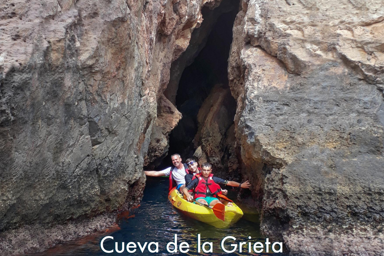 Granada: Guided Kayak Tour - Cliffs and Caves of Playa de La Rijana Granada: Guided kayak tour - cliffs and caves of Playa de La Rijana