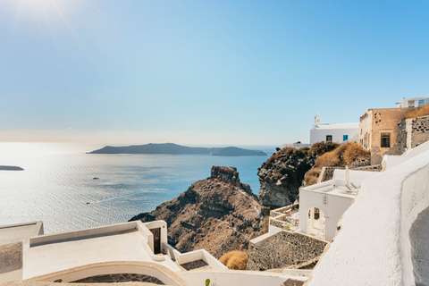 Santorini: begeleide wandeling naar krater en zonsondergang