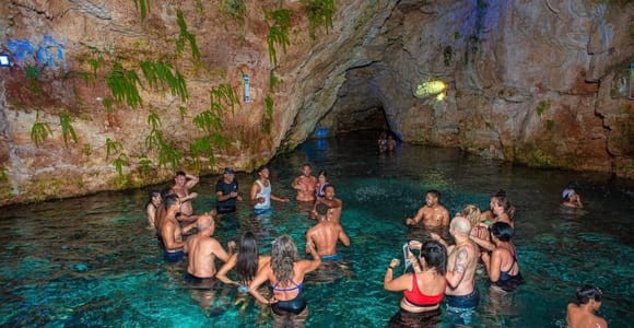 Punta Cana: Buggy Night Cave Party with dinner & Drinks