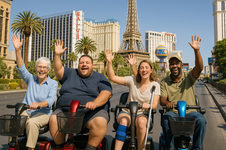 Las Vegas Strip: tour en scooter de movilidad con almuerzoLas Vegas Strip: recorrido en scooter eléctrico con almuerzo incluido