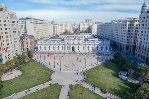 Santiago: prywatna wycieczka, zabytkowe centrum, punkt widokowy na dużej wysokości, kolejka linowaSantiago: prywatna wycieczka, historyczne centrum miasta, punkt widokowy na duż