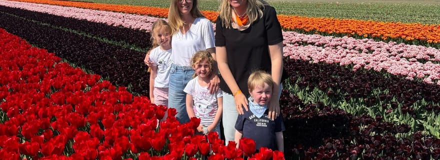 Profitez des champs de tulipes à vélo avec un guide (visite privative) !