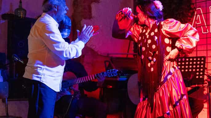 Alicante: Fusion Flamenco Show and Gastronomy at Blacky Bar