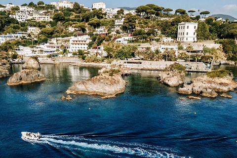 Ischia tour in a Boston Whaler with a skipper and aperitif on board 2-hour tour of Ischia in a Boston Whaler with a skipper and aperitif on board