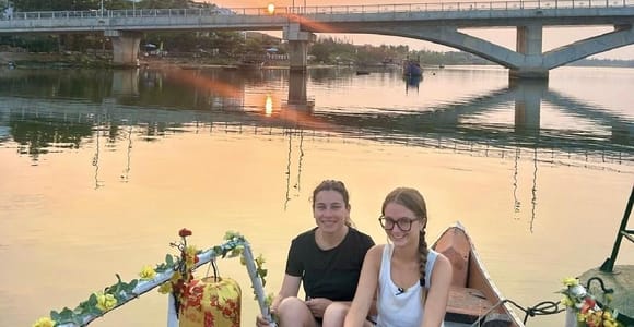 Hoi An:Sunset River Boat Ride, Basket Boat & Lantern Release