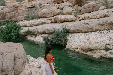 Au départ de Mascate : visite privée du Wadi Shab et du gouffre de BimmahVisite privée d'une jounée à Wadi Shab et Bimmah SinkHole Tour