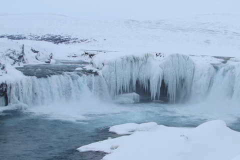 Akureyri: Goðafoss, Kersthuis en Bos Lagune Tour