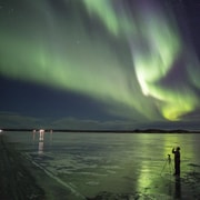 Mývatn: tour de la aurora boreal con guía