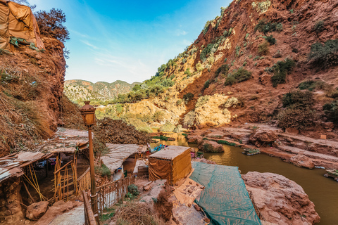 From Marrakech: Ouzoud Waterfalls Guided Hike and Boat Trip Group Tour in English