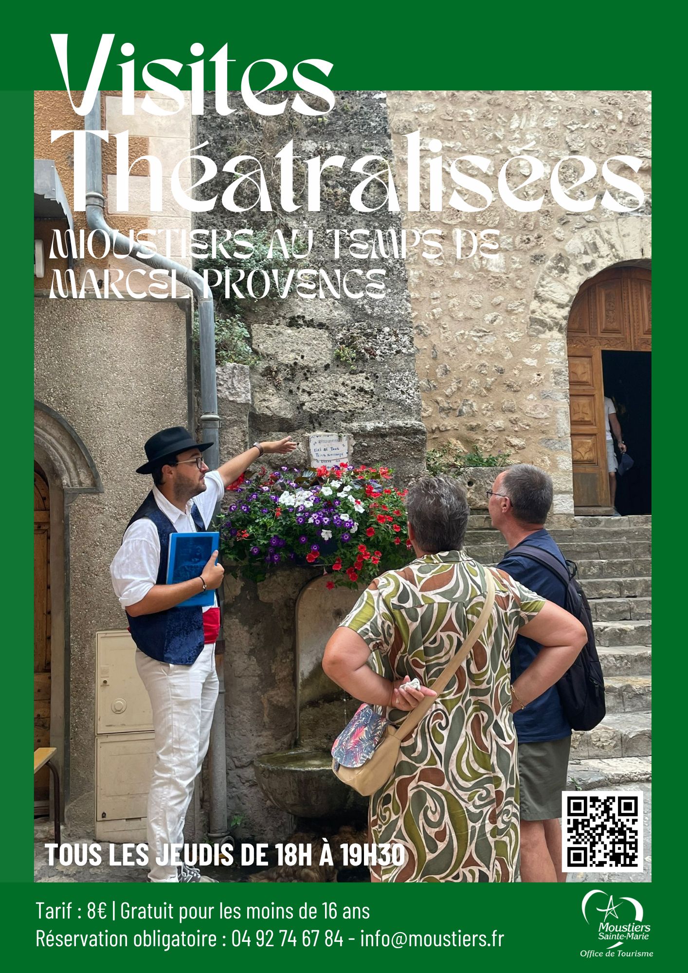 Theatralische Führung: Moustiers zur Zeit von Marcel Provence