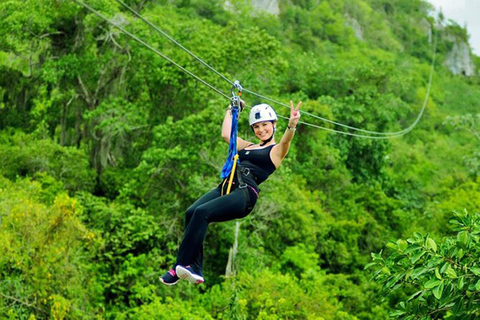 Punta Cana: Adrenalin halvdagsutflykt Zip Line