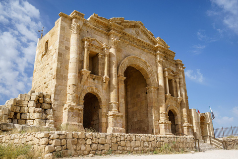 Vanuit Amman : Dagvullende tour - Jerash en de Dode Zee.tour met alleen vervoer