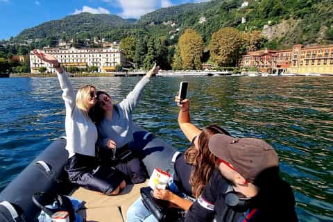 Lac de Côme : promenade en bateau de 30 min avec arrêts photos
