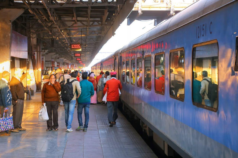 From Delhi: Taj Mahal & Agra Tour by Gatimaan Express Train 2nd Class Train with Car, Guide, Entry Ticket & 5 Star Lunch