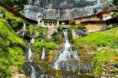 From Basel: Swiss Alps, Lauterbrunnen, & Beatus Caves Tour
