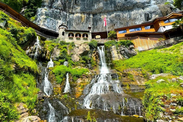 From Basel: Swiss Alps, Lauterbrunnen, & Beatus Caves Tour