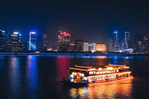 Hangzhou night tour 6 Harmonies Pagoda Qiantang river cruise