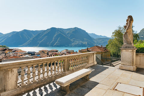 Milán: Excursión de un día al Lago de Como y Lugano con crucero privado