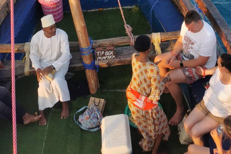 3 ore di crociera in dhow al tramonto a Zanzibar