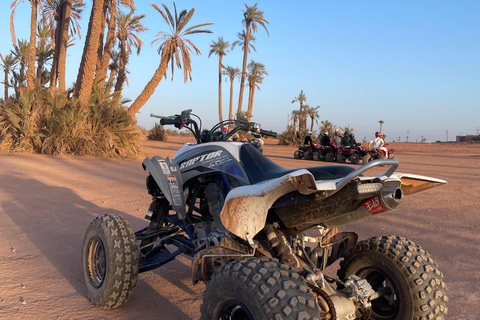 Marrakech: Quad excursie in de palmbossen en JbiletMarrakech : Privé balade en Quad in de palmeraie &amp; Désert