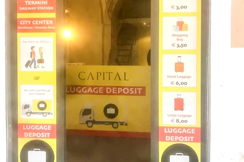 Rome Termini: bagage-opslag in het stationBagage dagelijkse opslag
