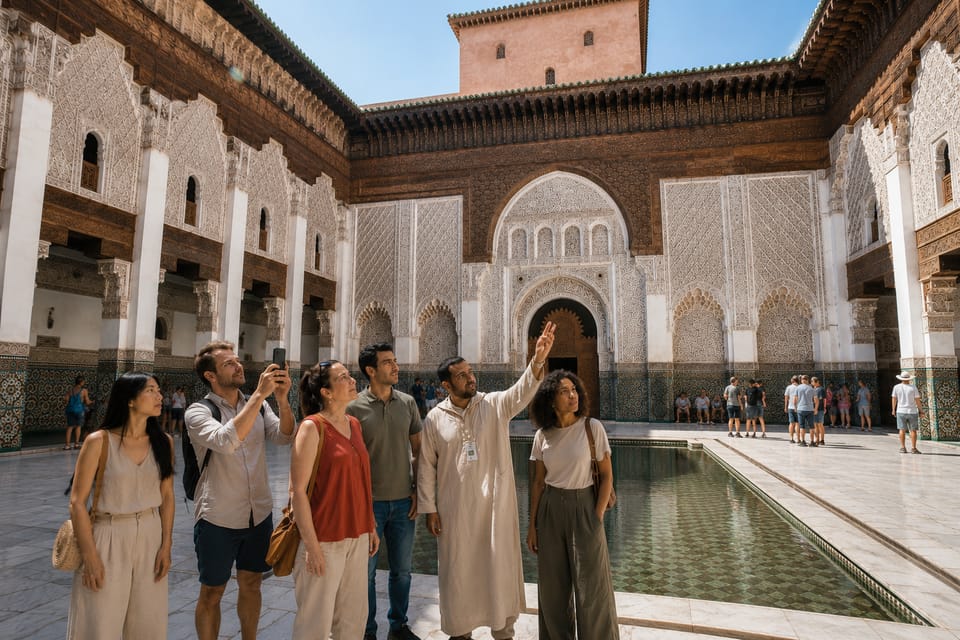 Marrakech : Palais Bahia, Médersa Ben Youssef et Jardin Secret