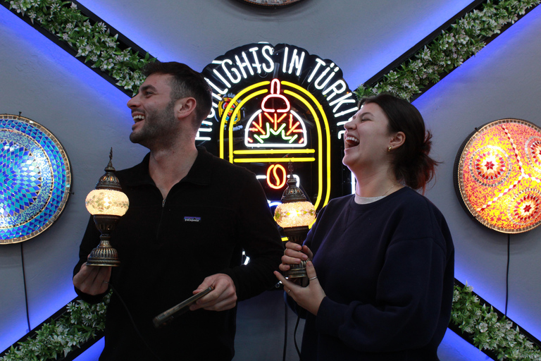 Traditional Mosaic Lamp & Candle Holder Workshop in Istanbul Traditional Turkish Mosaic Desk Lamp