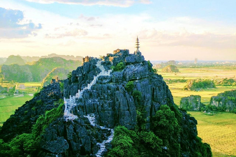 Tour en bateau de Trang An, pagode de Bai Dinh et visite d&#039;une journée de la grotte de Mua