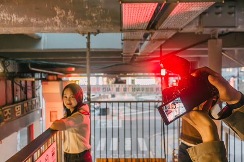 Séance de photos de rue et visite à pied des joyaux cachés de Séoul