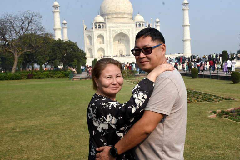 Depuis Jaipur - Sautez la ligne : Visite du Taj Mahal et d'AgraTour avec voiture uniquement