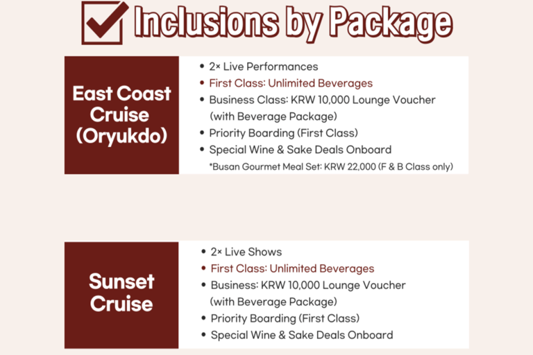 PanStar Busan Coastline Cruise & Sunset & Fireworks