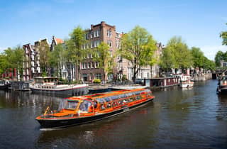 Amsterdam: Grachtenfahrt ab Anne-Frank-Haus, Rijksmuseum oder Hauptbahnhof