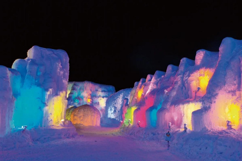 Sapporo: Lake Shikotsu Ice Festival Private Day Trip ＆ Onsen No return to Sapporo
