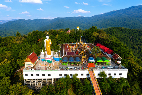 Chiang Mai: Bamboo Rafting, Waterfall & Temple Tour