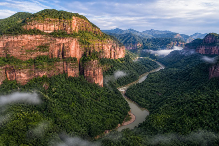 Guizhou: Chishui Danxia Scenic Area Tickets Chishui Waterfall: Shuttle + Elevator + Dome Cinema