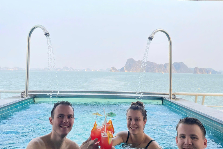5-Star Ha Long Day Cruise with Jacuzzi, Lunch & Free Drink Day Cruise With Meal