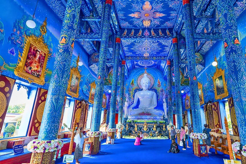 Chiang Mai : Temples du Bouddha blanc, du Bouddha bleu et du Grand Bouddha à Chiang Rai