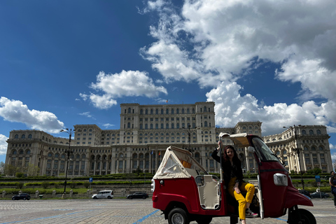 Bukarest: Tuk Tuk stadsvandringBukarest: Tuk Tuk kommunism-turné